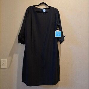 CeCe Classic Black Dress Sz 14W NWT